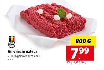 Lidl Americain natuur aanbieding