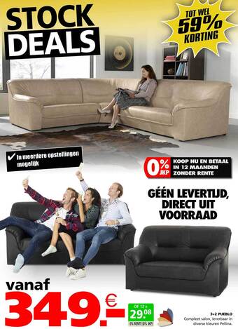 Seats and Sofas 3+2 pueblo aanbieding