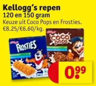 Kellogg`s repen 120 en 150 gram