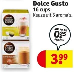Kruidvat Dolce gusto 16 cups aanbieding