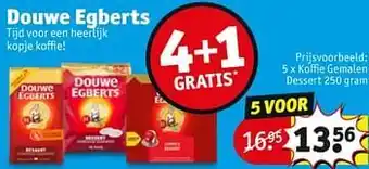 Kruidvat Douwe egberts koffie gemalen dessert 250 gram aanbieding