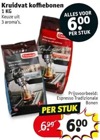Kruidvat Kruidvat koffiebonen espresso tradizionale bonen aanbieding