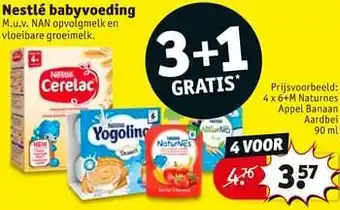 Nestle babyvoeding Naturnes appel banaan aardbei 90 ml