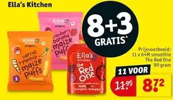 Kruidvat Ella's Kitchen Smoothie the red one 90 gram aanbieding