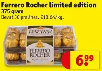 Kruidvat Ferrero rocher limited edition 375 gram aanbieding