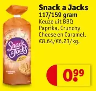Kruidvat Snack a jacks 117/159 gram aanbieding