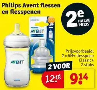 Philips Avent Flessen en Flesspeen 2 stuks