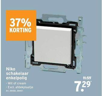 GAMMA Niko schakelaar enkelpolig aanbieding