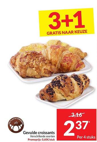 Intermarché Gevulde croissants aanbieding