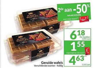 Intermarché Gevulde wafels aanbieding