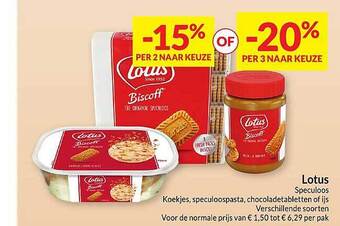 Intermarché Lotus speculoos aanbieding