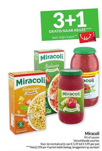 Intermarché Miracoli kit of sauzen aanbieding