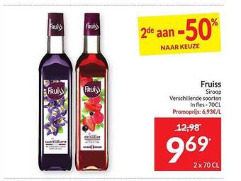 Intermarché Fruiss siroop aanbieding