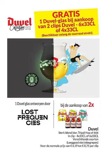 Intermarché Duvel sterk blond bier, tripel hop of 666 aanbieding