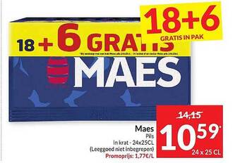 Intermarché Maes pils aanbieding