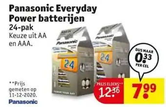 Panasonic everyday power batterijen 24 pak