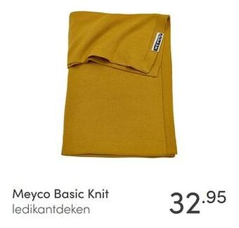 Baby & Tiener Meyco basic knit ledikantdeken aanbieding