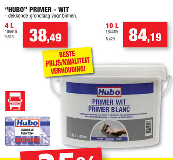 Hubo Hubo Primer Wit 4L aanbieding