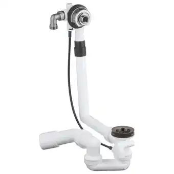 Sawiday Grohe badvul-, afvoer- en overloopgarnituur z. opbouwdeel v. normale baden hard graphite tweedekans aanbieding