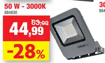 Hubo Straler LED 50W 3000K aanbieding