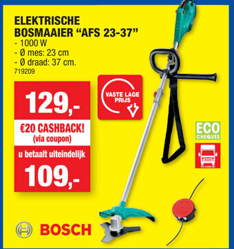 Hubo Bosch Elektrische Bosmaaier AFS 23-37 aanbieding