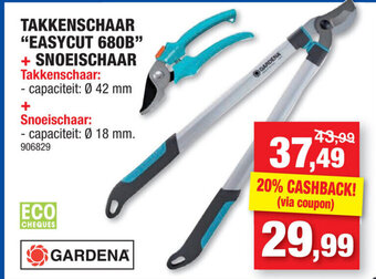 Hubo Takkenschaar "Easycut 680B" + Snoeischaar aanbieding