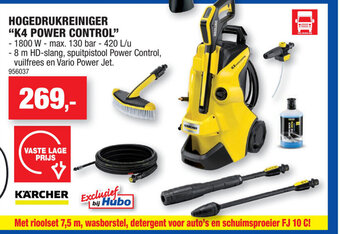 Hubo Karcher Hogedrukreiniger K4 Power Control aanbieding