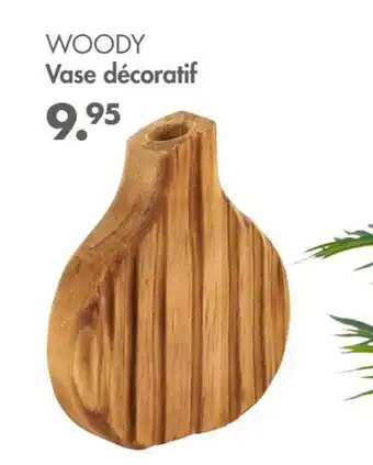 Woody vase decoratif