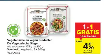 Carrefour Market Vegetarische en vegan producten De Vegetarische Slager aanbieding