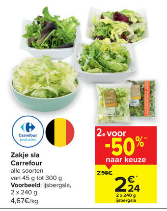 Carrefour Market Zakje sla aanbieding