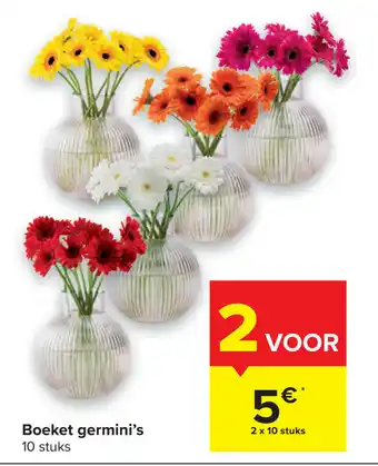Carrefour Market Boeket germini's aanbieding