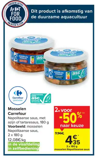 Carrefour Market Mosselen aanbieding
