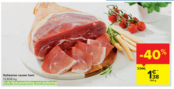 Carrefour Market Italiaanse rauwe ham aanbieding