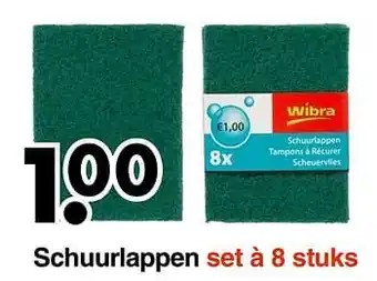 Wibra Schuurlappen set a 8 stuks aanbieding