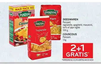 Alvo Deegwaren panzani, couscous aanbieding