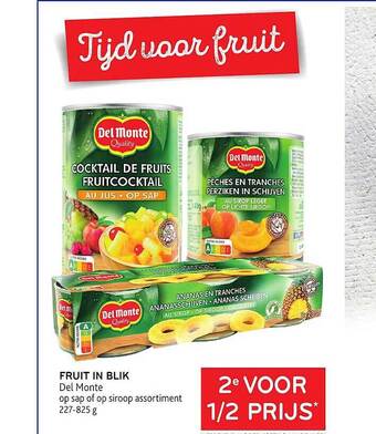 Alvo Fruit in blik del monte aanbieding