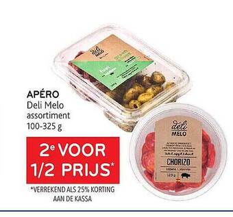 Alvo Apéro deli melo aanbieding