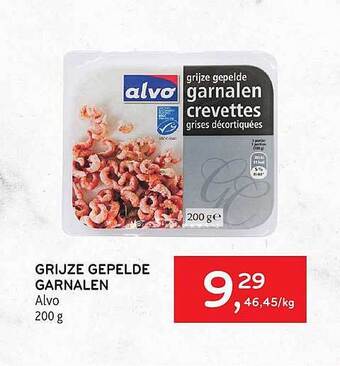 Alvo Grijze gepelde garnalen aanbieding
