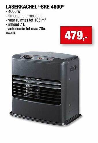Hubo Laserkachel sre 4600 aanbieding