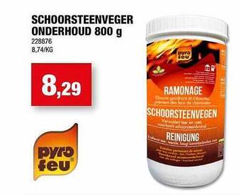 Schoorsteenveger onderhoud 800 g