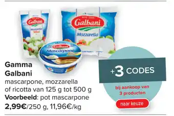 Carrefour Market Gamma Galbani aanbieding