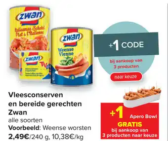 Carrefour Market Vleesconserven en bereide gerechten Zwan aanbieding