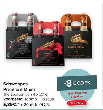Carrefour Market Schweppes Premium Mixer aanbieding