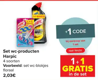 Carrefour Market Set wc-producten Harpic aanbieding