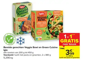 Iglo Bereide gerechten Veggie Bowl en Green Cuisine
