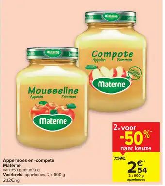Appelmoes en -compote Materne