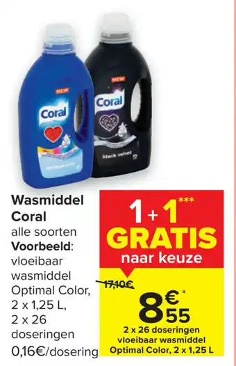 Carrefour Market Wasmiddel Coral aanbieding