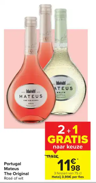 Carrefour Market Portugal Mateus The Original aanbieding