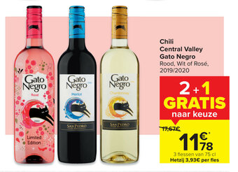 Carrefour Market Chili Central Valley Gato Negro aanbieding