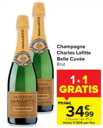 Carrefour Market Champagne Charles Lafitte Belle Cuvee aanbieding